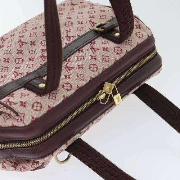 LOUIS VUITTON Monogram Mini Josephine PM Hand Bag Red M92216 LV Auth 91076 - Picture 6 of 16